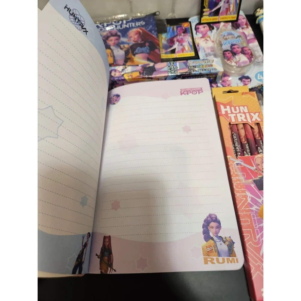 k-pop Demon Hunters Kids Pen & Art Supplies Bundle School Drawing Trendy Cartoon